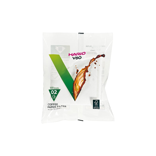 Hario V60 Drupperlaar 02 Filterpapier 100 stuks - Unusual Coffees