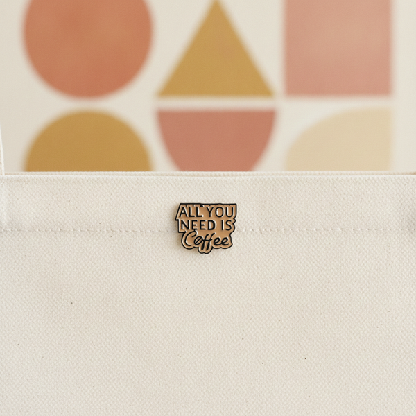 Coffee Badge Pin - The Unusual Space - Shop