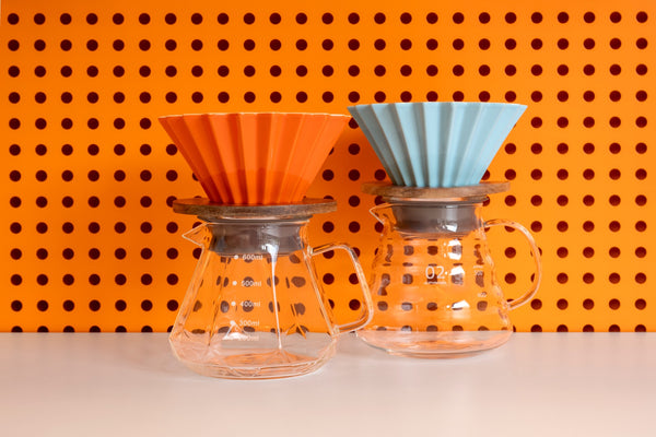 Ceramic Coffee Dripper with Wooden Stand