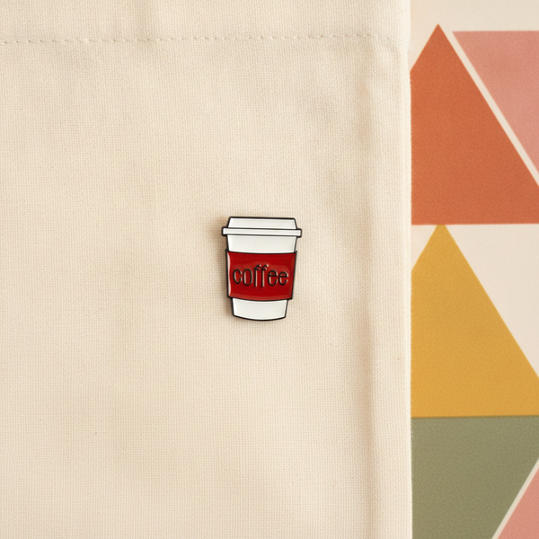"Takeaway coffee cup" pin - Unusual Space Shop